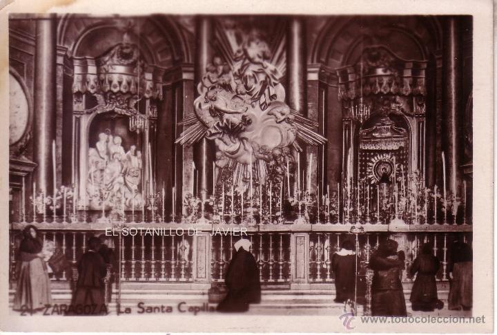 Postales: ZARAGOZA - LA SANTA CAPILLA - Foto 1