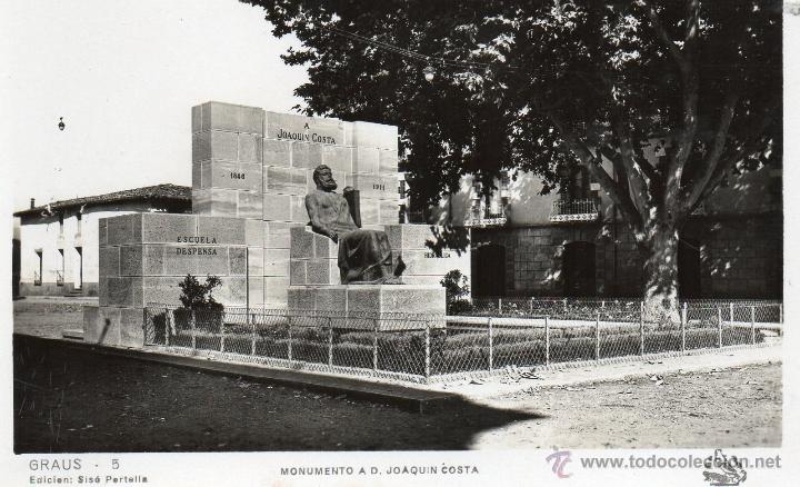 Postales: graus. 5 monumento j. costa. ed. sis&oacute; - Foto 1