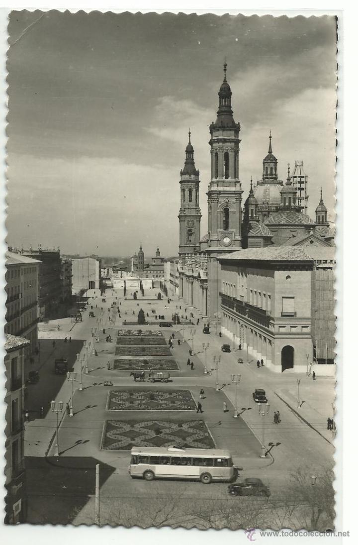 Postales: ZARAGOZA.- N&ordm; 15 PLAZA DE LAS CATEDRALES Y TEMPLO METROPOLITANO DE NTRA. SRA, DEL PILAR