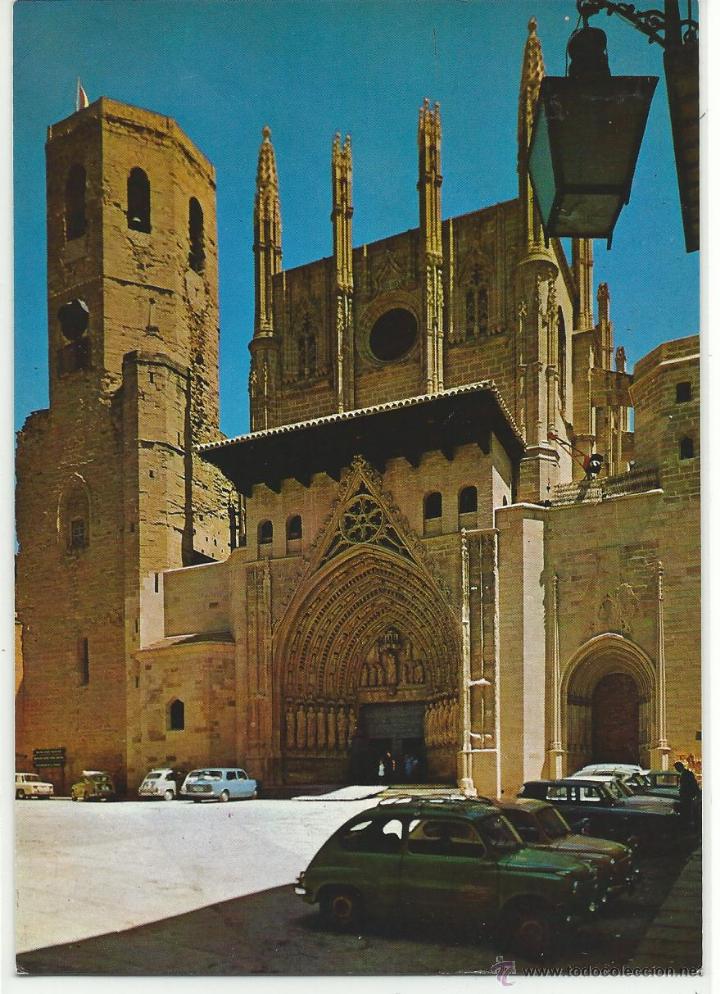 Postales: HUESCA.-FACHADA PRINCIPAL CATEDRAL.- N&ordm; 6 EDICIONES SICILIA.- SIN CIRCULAR