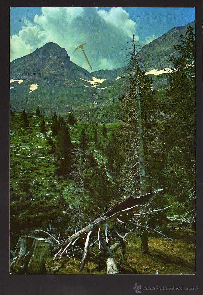 Postales: Benasque. valle de Vallibierna. Circulada 1977. - Foto 1