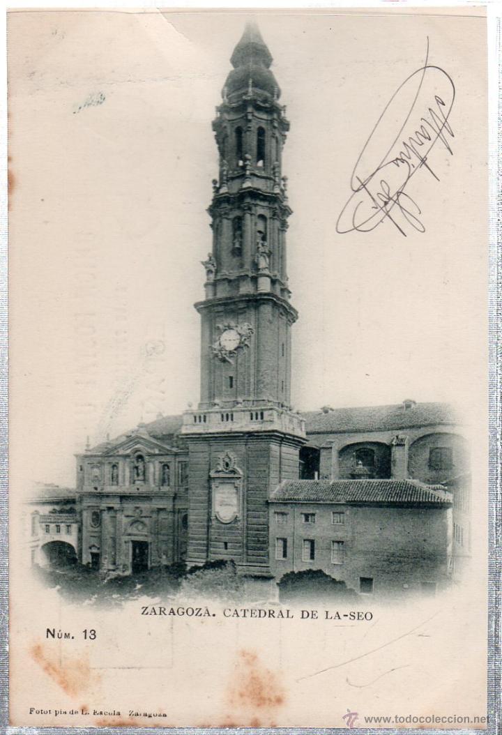 Postkarten: TARJETA POSTAL DE ZARAGOZA.CATEDRAL DE LA - SEO. N&ordm; 13