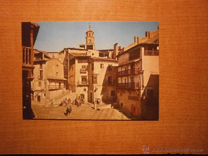 Postales: POSTAL ALBARRACIN PLAZA DEL CAUDILLO MURALLAS  SIN CIRCULAR