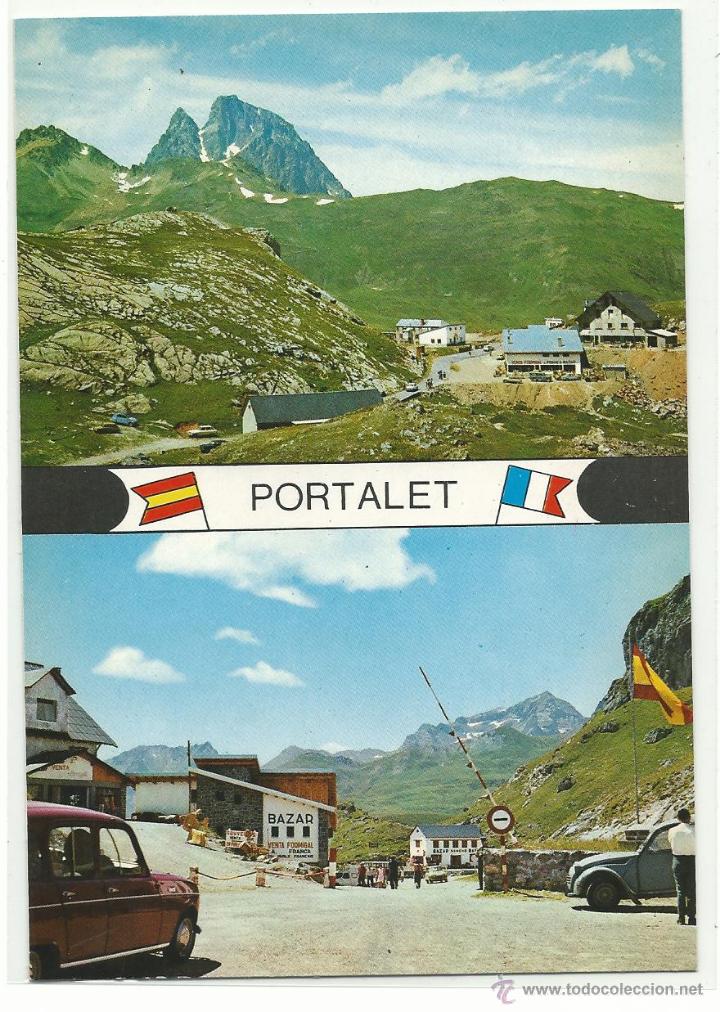 Postales: SALLENT DE GALLEGO .- FRONTERA Y ADUANAS PORTALET.- FOTO PE&Ntilde;ARROYA N&ordm; 196