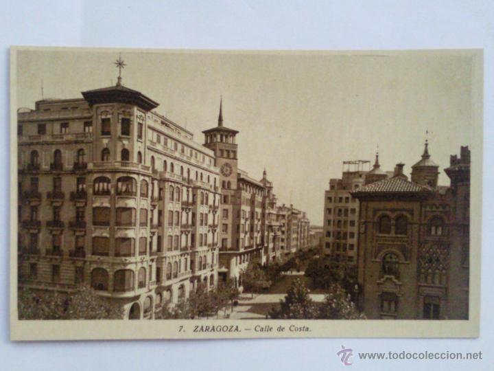 Postales: POSTAL ZARAGOZA, CALLE DE COSTA - Foto 1