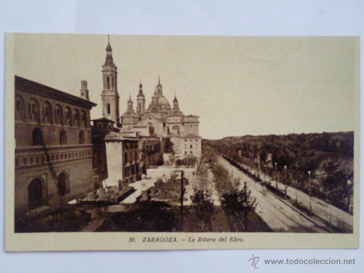 Postales: POSTAL ZARAGOZA, LA RIBERA DEL EBRO - Foto 1