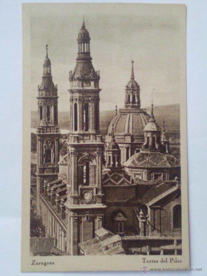 Postales: POSTAL ZARAGOZA, TORRES DEL PILAR - Foto 1