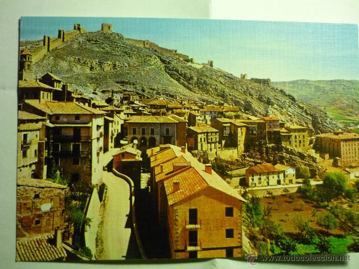 Postales: POSTAL ALBARRACIN -MURALLAS Y PANORAMICA--ESCRITA