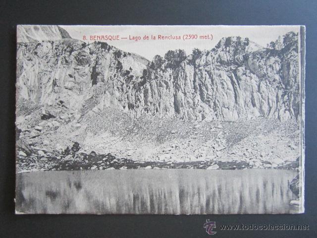 Postales: POSTAL HUESCA. BENASQUE. LAGO DE LA RENCLUSA. - Foto 1