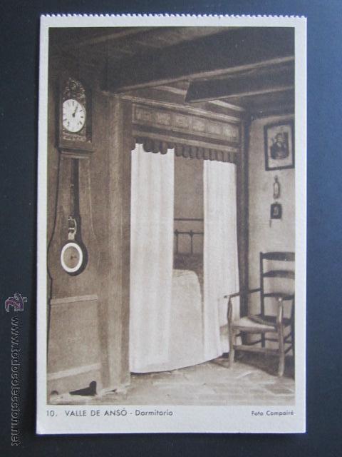 Postales: POSTAL HUESCA. VALLE DE ANS&Oacute;. DORMITORIO. - Foto 1