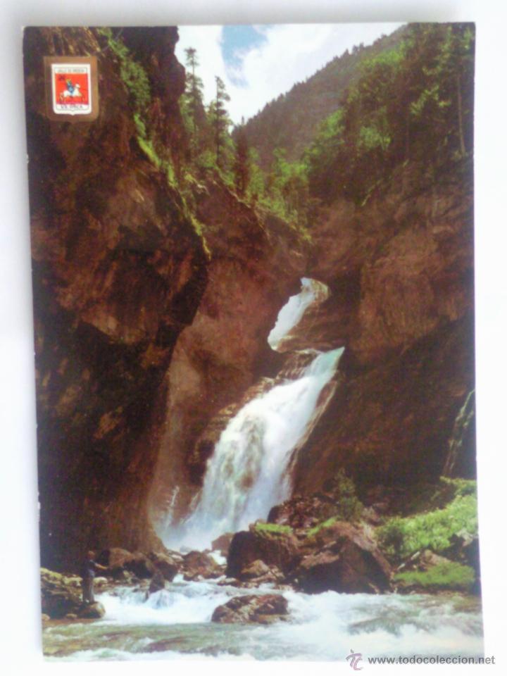 Postales: POSTAL PARQUE NACIONAL DE ORDESA, CASCADA DE LA CUEVA