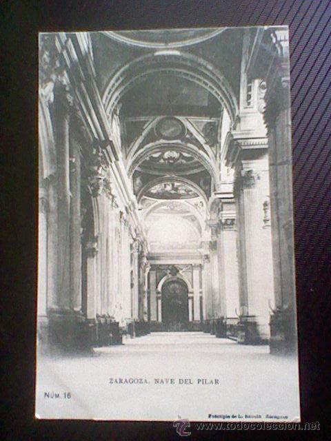 Postais: nave del pilar fototipia Escola n&ordm; 16 s/c sin dividir  (b1)