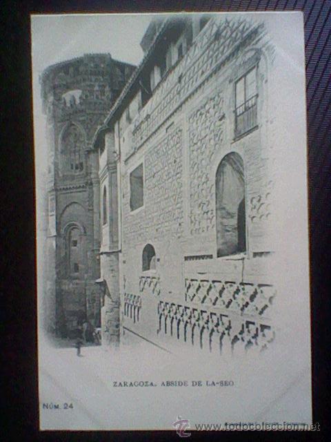 Postais: abside de la seo fototipia Escola n&ordm; 24 s/c sin dividir (B1)