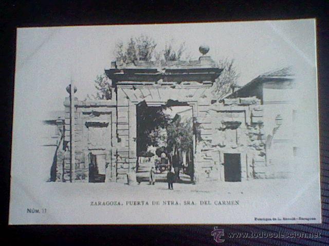 Postais: puerta ntra sra del carmen fototipia Escola n&ordm; 11 s/c sin dividir  (b1)