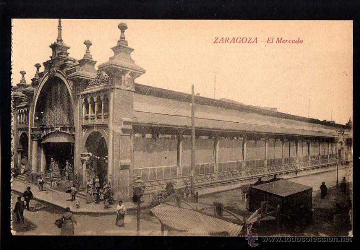 Postales: Zaragoza. El Mercado. No circulada. - Foto 1
