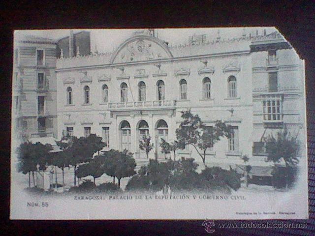 Postais: Palacio diputaci&oacute;n y gobierno civil EScola n&ordm; 55 s/c sin dividir aprox 1900 ver fotos(B1)