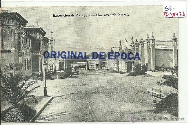 Postais: (PS-40473)POSTAL DE ZARAGOZA-EXPOSION.UNA AVENIDA LATERAL