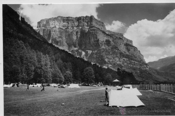 Postales: VALLE DE ORDESA.- FRANCATA DESDE EL CAMPING