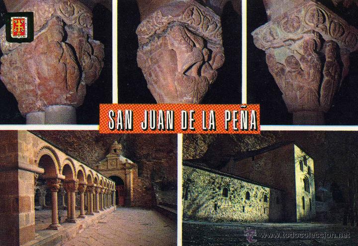 Postcards: San Juan de la Pe&ntilde;a. Diversos aspectos. 30 Comercial Escudo de oro