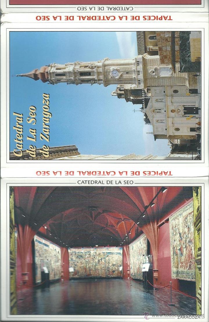 Postales: POSTALES BLOC DE  10  TARJETAS   DE TAPICES DE  LA CATEDRAL DE LA SEO DE ZARAGOZA