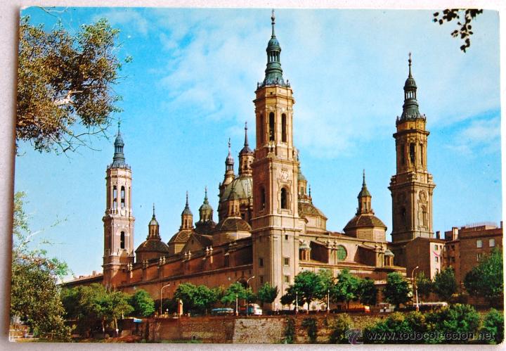 Postales: POSTAL DE LA BAS&Iacute;LICA DEL PILAR DE ZARAGOZA. - Foto 1