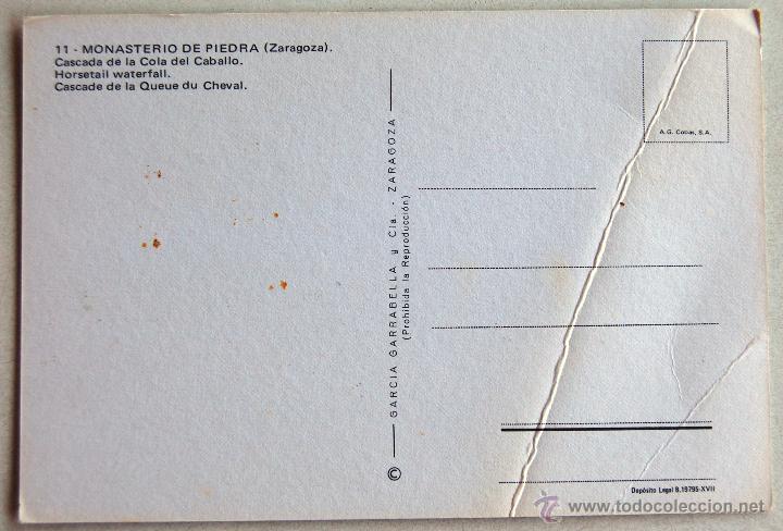 Postales: MONASTERIO DE PIEDRA (ZARAGOZA). - Foto 2