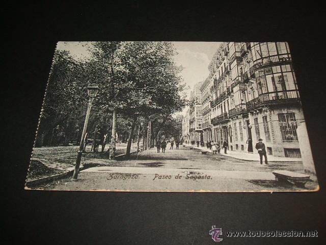 Postales: ZARAGOZA PASEO DE SAGASTA - Foto 1