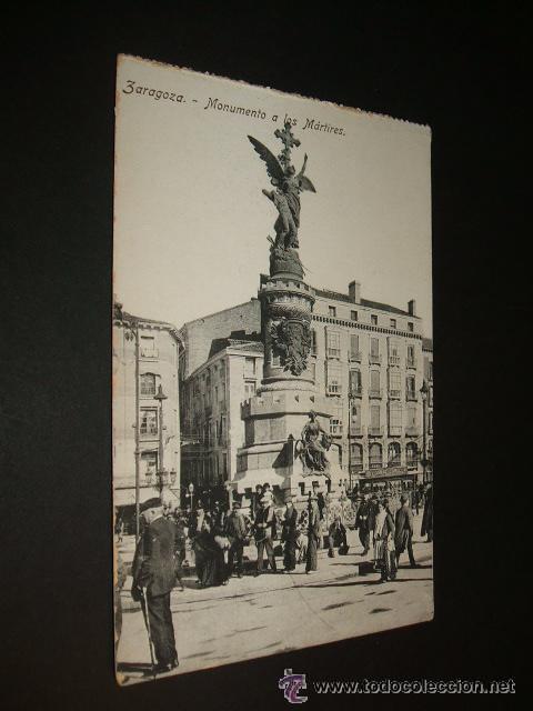 Postales: ZARAGOZA MONUMENTO A LOS MARTIRES - Foto 1