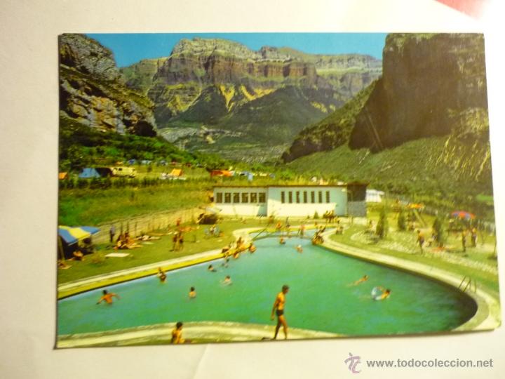 Postales: POSTAL TORLA - CAMPING DE ORDESA PISCINA.- - Foto 1