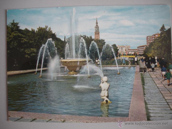 Postales: MAGNIFICA POSTAL DE - ZARAGOZA -PARQUE DE PRIMO DE RIBERA - - Foto 1