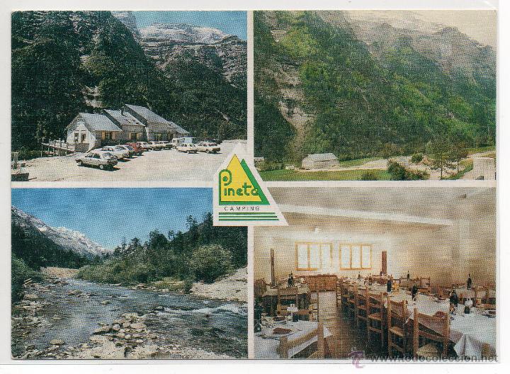 Postales: BIELSA .- CAMPING PINETA .- GRAFICAS MAPA - Foto 1
