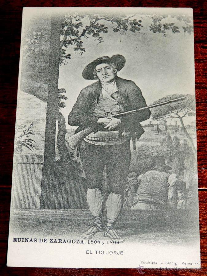 Postcards: RUINAS DE ZARAGOZA, 1808 Y 1809, EL TIO JORGE, FOTOTIPIA L. ESCOLA, SIN CIRCULAR Y SIN DIVIDIR
