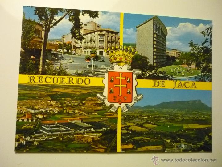 Postales: POSTAL DE JACA .--VARIOS ASPECTOS.-ESCRITA - Foto 1