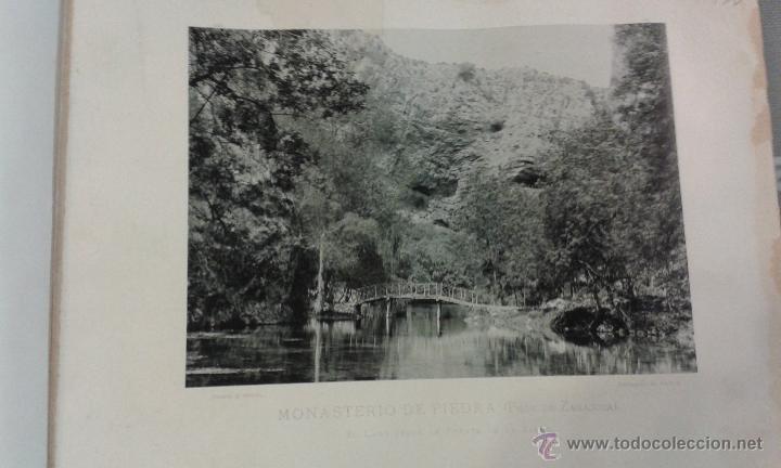 Postkarten: L&Aacute;MINA 24 X 30 CM FOTOTIPIA HAUSER Y MENET. MONASTERIO DE PIEDRA. EL LAGO FUENTE SALUD
