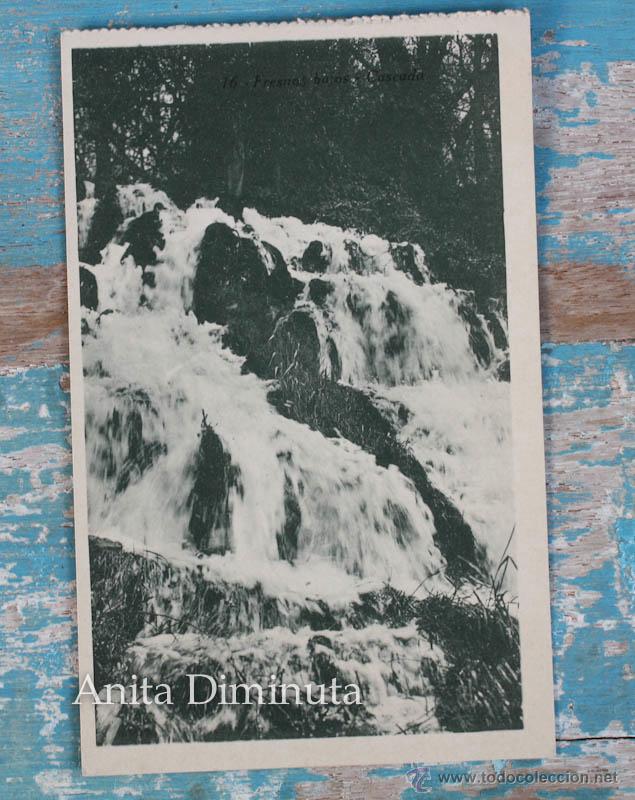 Postais: ANTIGUA POSTAL DE ALHAMA DE ARAGON - FRESNOS BAJOS CASCADA N&ordm; 16 - ED. M. BOROBIO - NO CIRCULADA - E