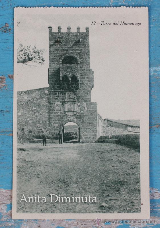Postais: ANTIGUA POSTAL DE ALHAMA DE ARAGON - TORRE DE HOMENAGE - N&ordm; 12 - ED. M. BOROBIO - NO CIRCULADA - EN
