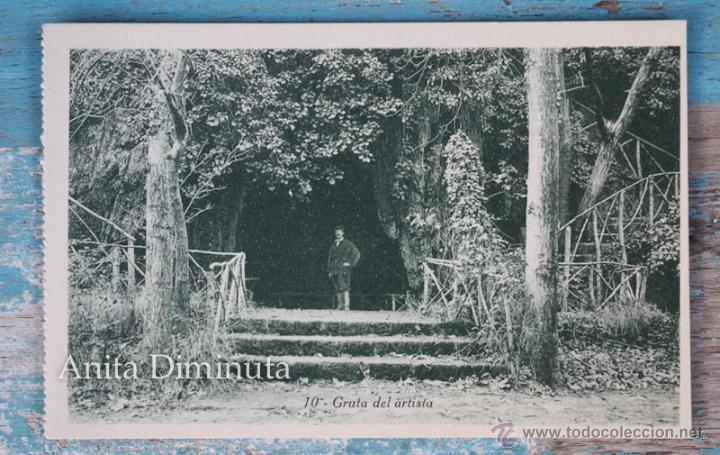 Postais: ANTIGUA POSTAL DE ALHAMA DE ARAGON - GRUTA DEL ARTISTA - N&ordm; 10 - ED. M. BOROBIO - NO CIRCULADA - EN
