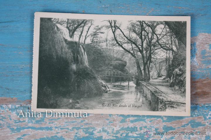 Postais: ANTIGUA POSTAL DE ALHAMA DE ARAGON - EL RIO DESDE EL VERGEL - N&ordm; 6 - ED. M. BOROBIO - NO CIRCULADA -