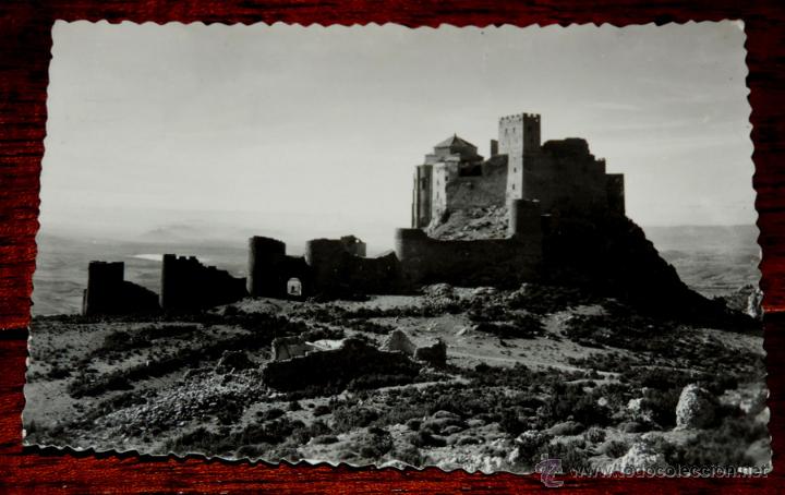 Postales: FOTO POSTAL DEL CASTILLO DE LOARRE, VISTA GENERAL DE LAS MURALLAS Y FORTALEZA, CIRCULADA, ED. SICILI