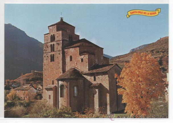 Postkarten: SANTA CRUZ DE LOS SEROS .- IGLESIA ROMANICA SIGLO XI .- FOTO PE&Ntilde;ARROYA N&ordm; 273