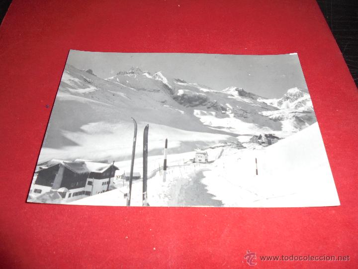 Postales: CANFRANC 98 VISTA DE LOS HOTELES Y MACIZO DEL ASPE . EDC. SICILIA 15X10 CM.