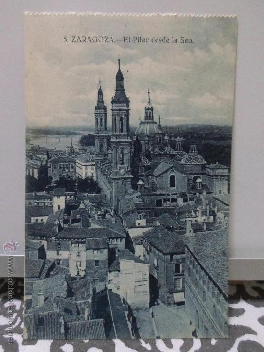 Postales: ZARAGOZA: EL PILAR DESDE LA ZEO - Foto 1