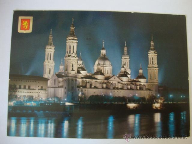 Postales: POSTAL ORIGINAL CIRCULADA CON SELLO ZARAGOZA - Foto 1