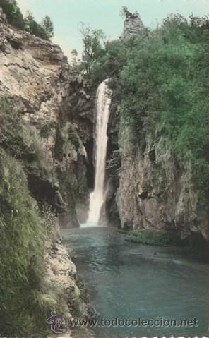 Postales: MONASTERIO DE PIEDRA - COLA DEL CABALLO - N&ordm; 36 - ED. SICILIA - A&Ntilde;OS 50 - NUEVA
