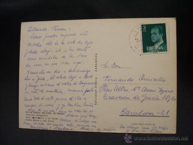 Postales: POSTAL - PARQUE NACIONAL DE ORDESA - HUESCA - - Foto 2