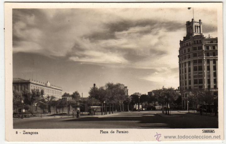 Postales: ZARAGOZA PLAZA DE PARAISO - Foto 1