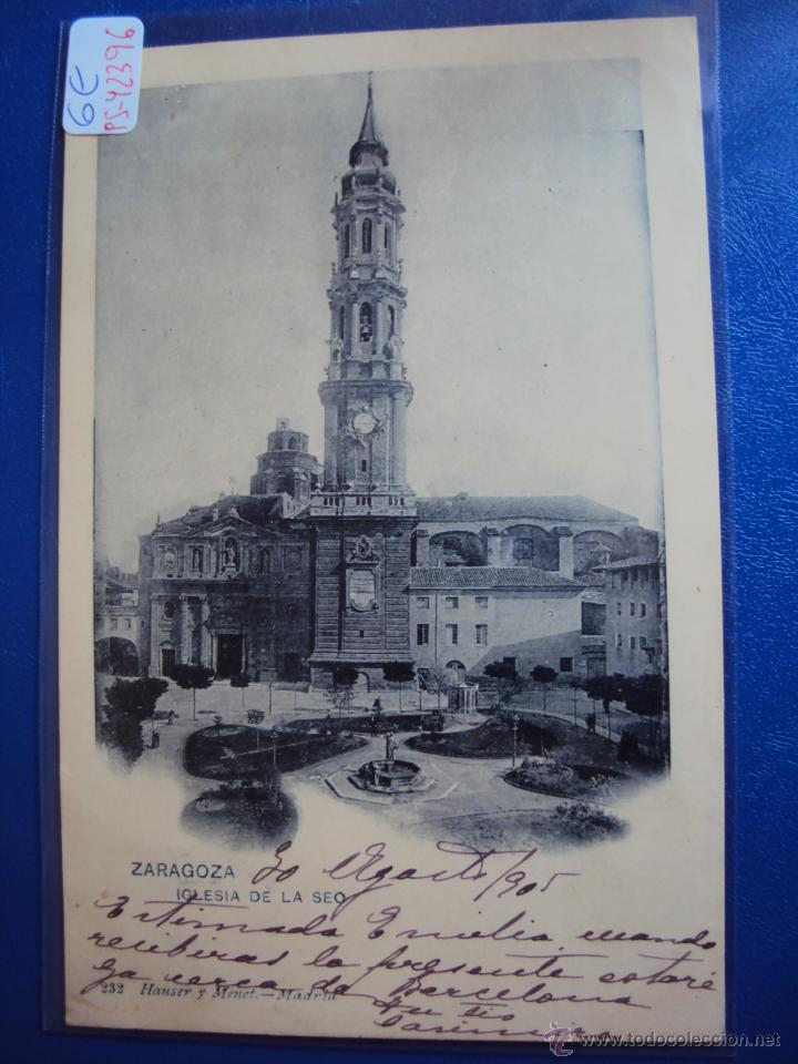 Postales: (PS-42396)POSTAL DE ZARAGOZA-IGLESIA DE LA SEO.HAUSER Y MENET