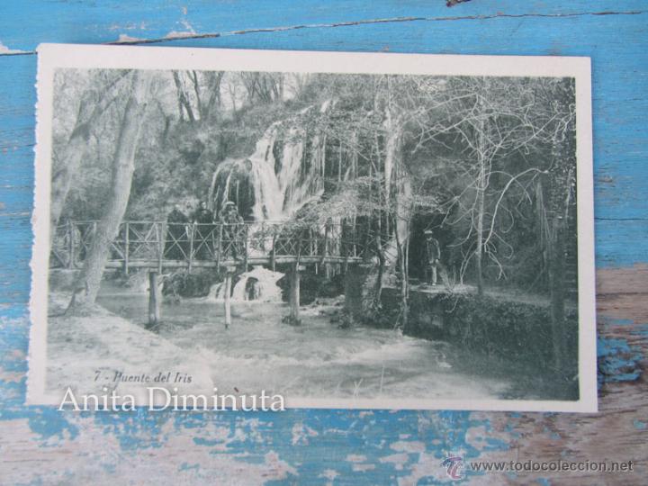 Postales: ANTIGUA POSTAL DE ALHAMA DE ARAGON - PUENTE DEL IRIS - BOROBIO - NO CIRCULADA