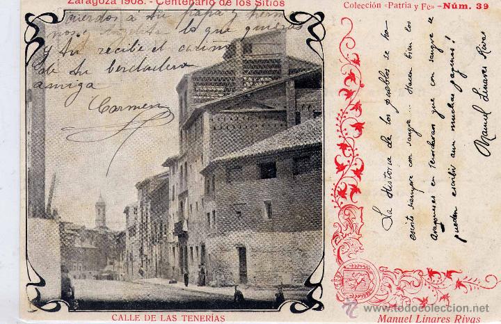Postkarten: ZARAGOZA.- CALLE DE LAS TENERIAS