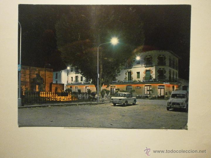 Cartes Postales: POSTAL MONUMENTO A JOAQUIN COSTA Y HOTEL LLEIDA (NOCTURNA) SIN CIRCULAR